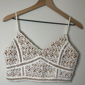 Pac Sun x Kendall & Kyle White Lace Bralette - Size M